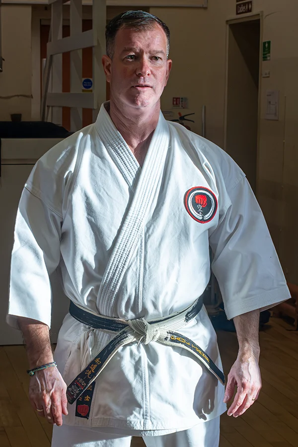 Paul Turner, instructor at St Martins Junior Karate Club
